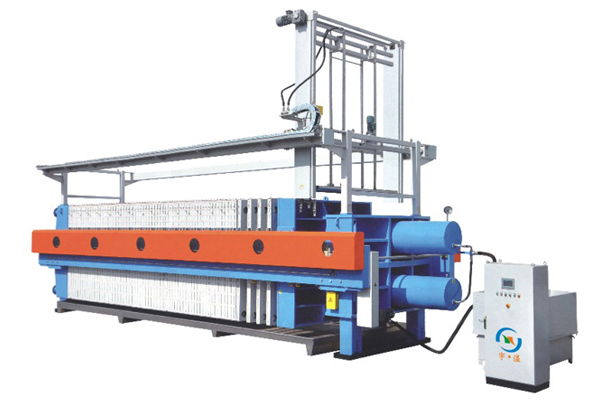 自动拉板可冲�z���o布压滤机